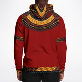 UNISEX ATHLETIC HOODIES - DASHIKI STYLES COLLECTION - Red