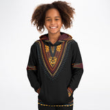 KIDS ATHLETIC HOODIES - DASHIKI STYLES COLLECTION-Black