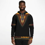 UNISEX ATHLETIC HOODIES - DASHIKI STYLES COLLECTION - Black