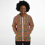 Unisex Athletic Zip-Up Hoodie - Kente Styles Collection