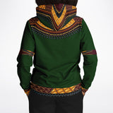 UNISEX ATHLETIC HOODIES - DASHIKI STYLES COLLECTION - Green