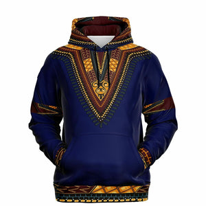 UNISEX ATHLETIC HOODIES - DASHIKI STYLES COLLECTION - Blue