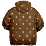 UNISEX Athletic Plus-size Ziphoodie - ADINKRA SYMBOLS STYLES COLLECTION