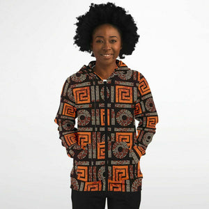 Unisex Athletic Zip-Up Hoodie - Ankara Styles Collection