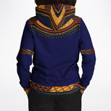 UNISEX ATHLETIC HOODIES - DASHIKI STYLES COLLECTION - Blue