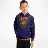 KIDS ATHLETIC HOODIES - DASHIKI STYLES COLLECTION - Blue